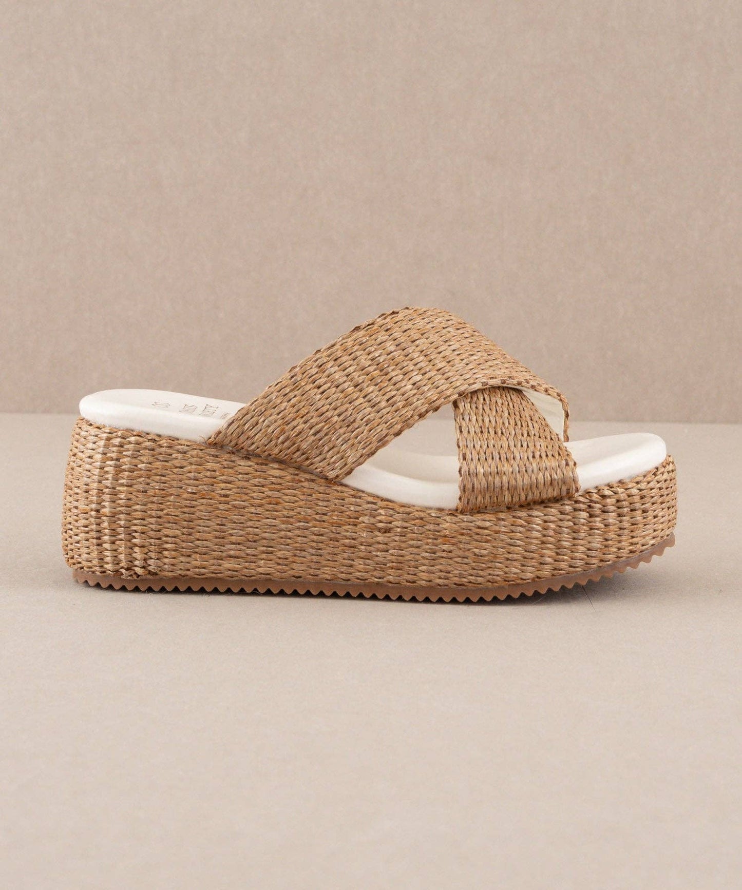 The Fresno Camel | Raffia Platform Sandals