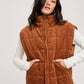 Corduroy Quilted Puffer Vest