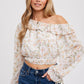 Off Shoulder Frill Blouse