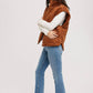 Corduroy Quilted Puffer Vest