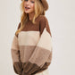 Color Block Sknit Sweater Pullover