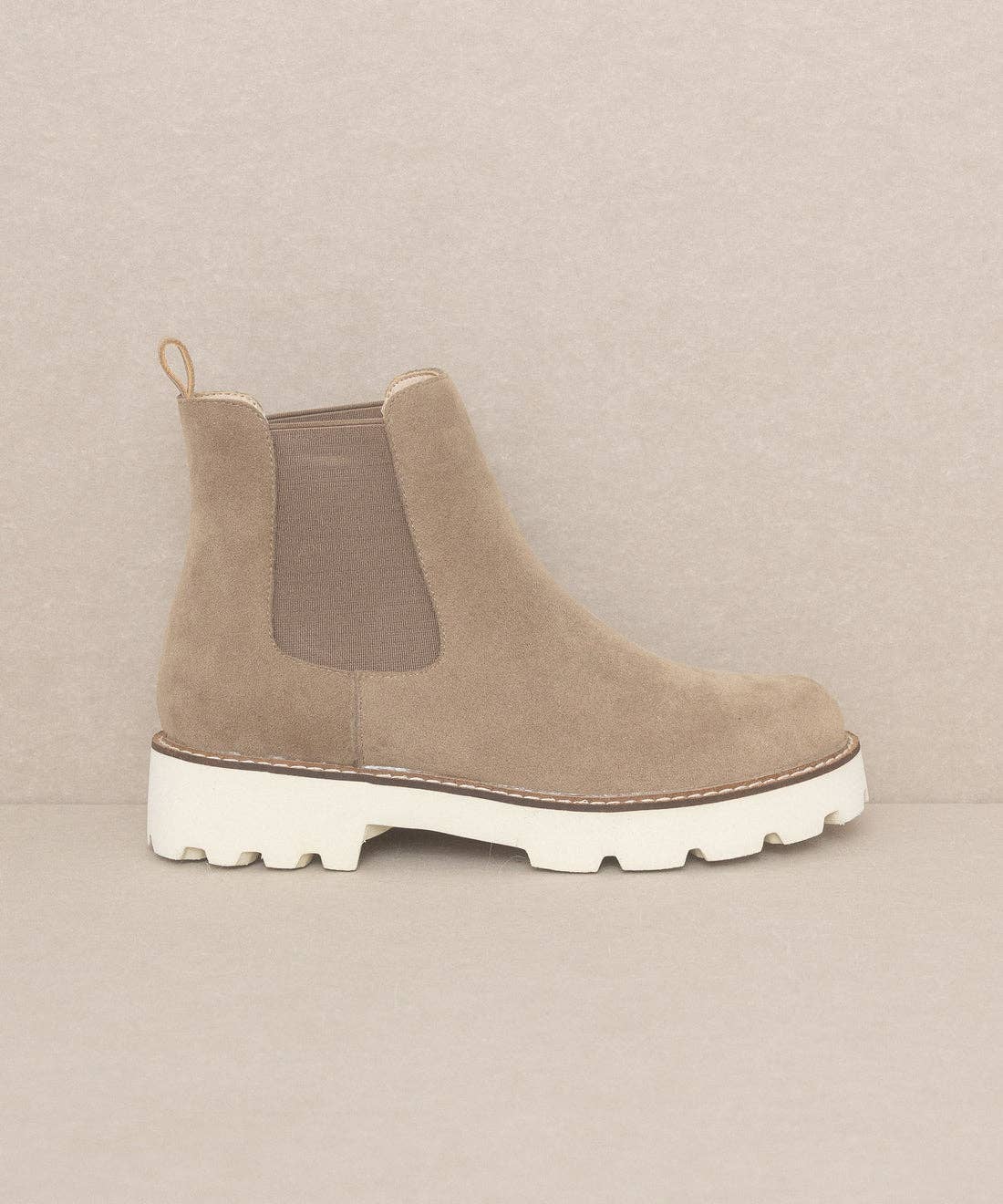 The Gianna Khaki | Chunky Sole Chelsea Boot