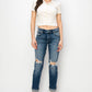 Natalia Mid Rise Boyfriend Jeans