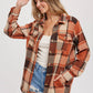 Flannel Plaid Shacket with Pockets