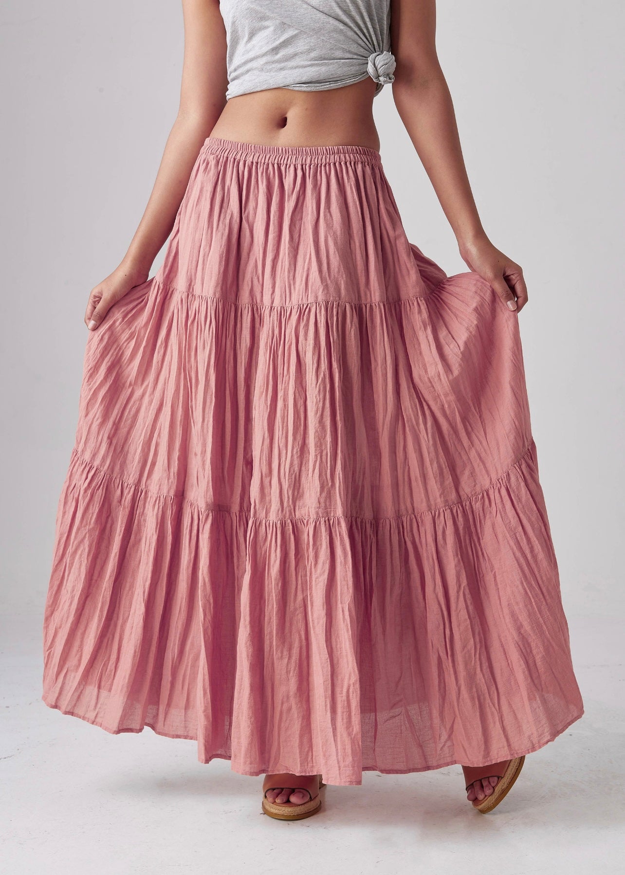 Kulap Tiered Maxi Skirt