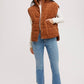 Corduroy Quilted Puffer Vest