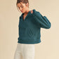 Dove Funnel Neck Half Zip Pullover