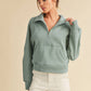 Dove Funnel Neck Half Zip Pullover