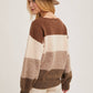 Color Block Sknit Sweater Pullover