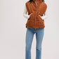 Corduroy Quilted Puffer Vest