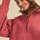 Dove Funnel Neck Half Zip Pullover