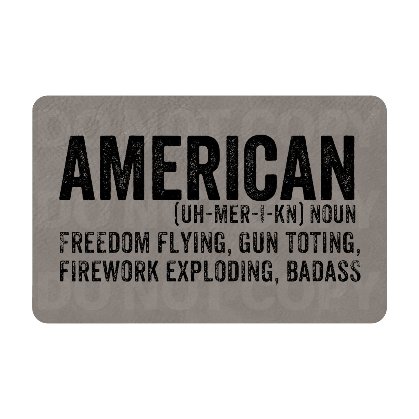 American Freedom Flying, Gun Toting, Firework Exploding, Badass Leatherette Patch