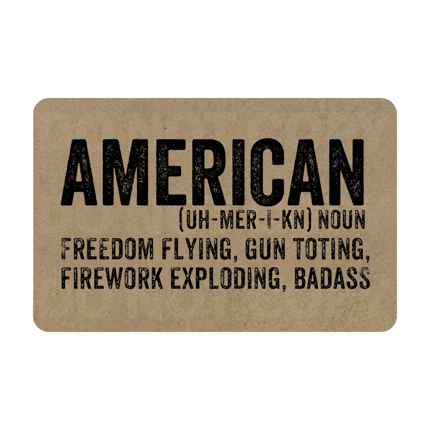 American Freedom Flying, Gun Toting, Firework Exploding, Badass Leatherette Patch