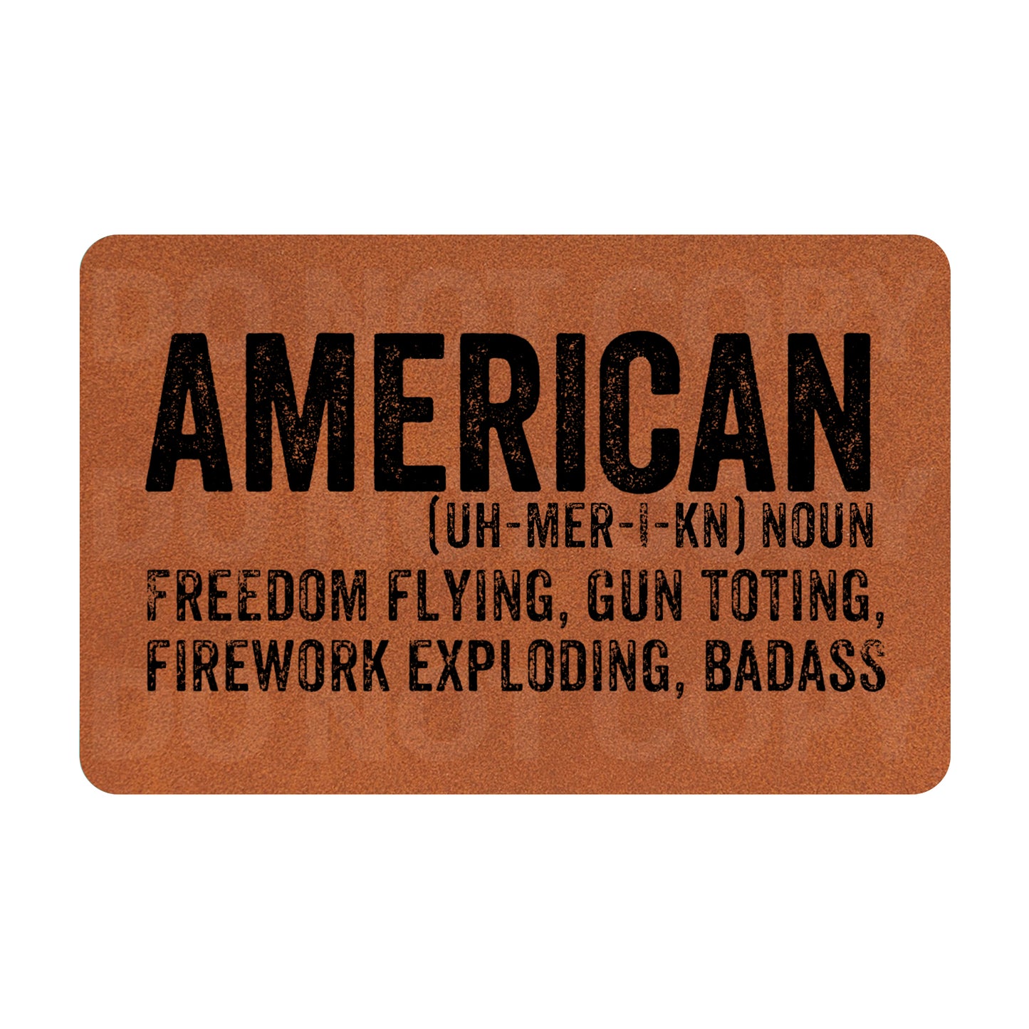 American Freedom Flying, Gun Toting, Firework Exploding, Badass Leatherette Patch