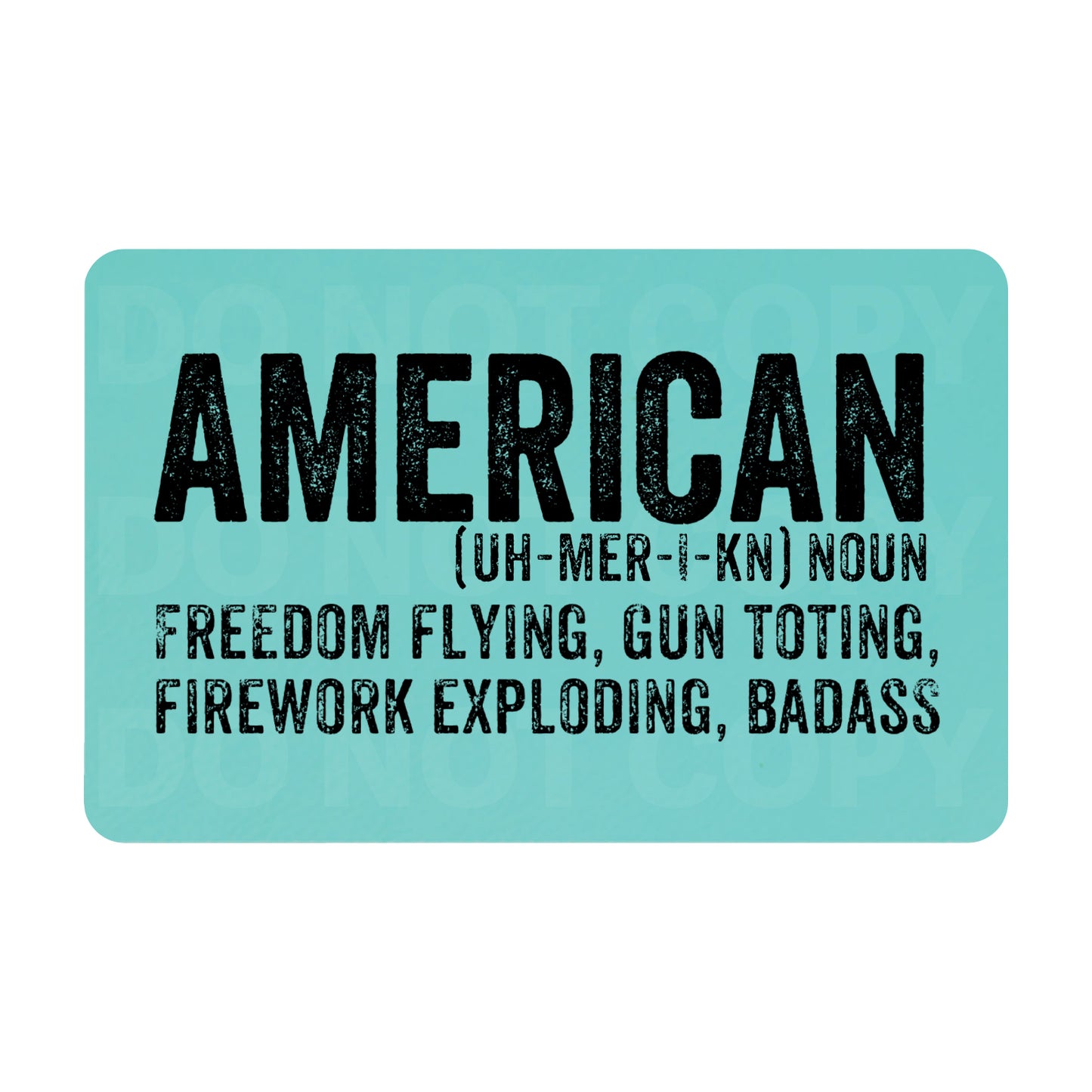 American Freedom Flying, Gun Toting, Firework Exploding, Badass Leatherette Patch