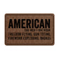 American Freedom Flying, Gun Toting, Firework Exploding, Badass Leatherette Patch