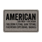 American Freedom Flying, Gun Toting, Firework Exploding, Badass Leatherette Patch