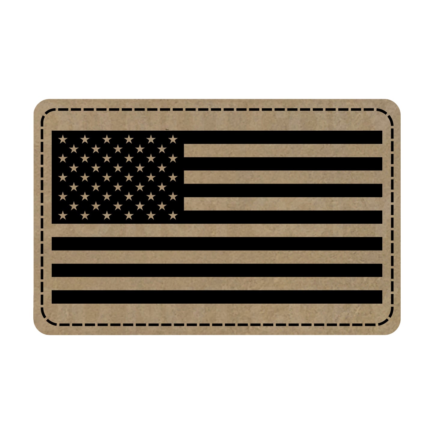 American Flag Leatherette Patch