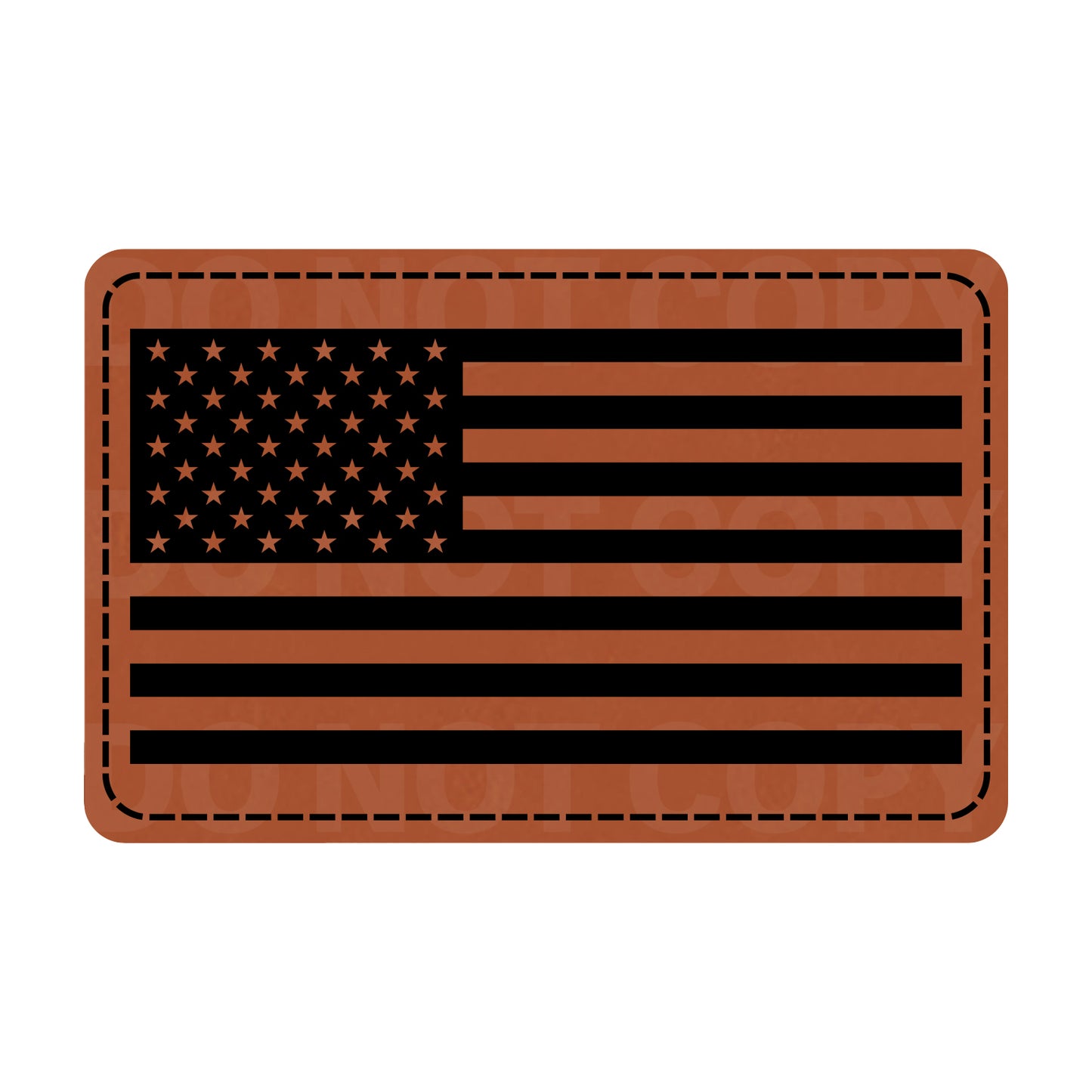 American Flag Leatherette Patch