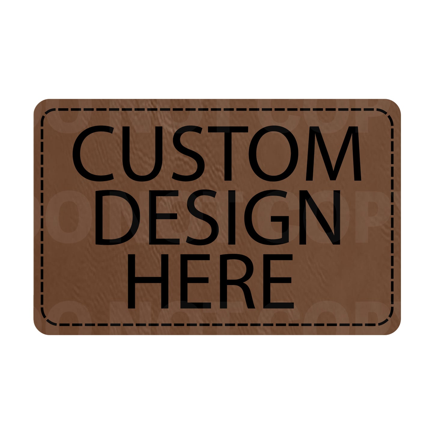 Custom Leatherette Patch | Adhesive Backing