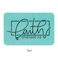 Faith Ephensians 2:8 Leatherette Patch | Adhesive Backing