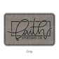 Faith Ephensians 2:8 Leatherette Patch | Adhesive Backing