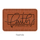 Faith Ephensians 2:8 Leatherette Patch | Adhesive Backing