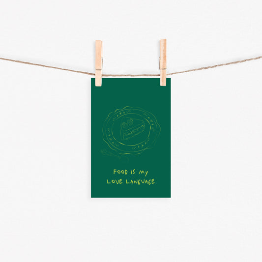 Food Is My Love Language Canvas Art | #03