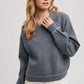 French Terry Knit Pullover