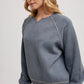 French Terry Knit Pullover