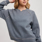 French Terry Knit Pullover