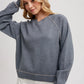 French Terry Knit Pullover