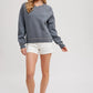 French Terry Knit Pullover