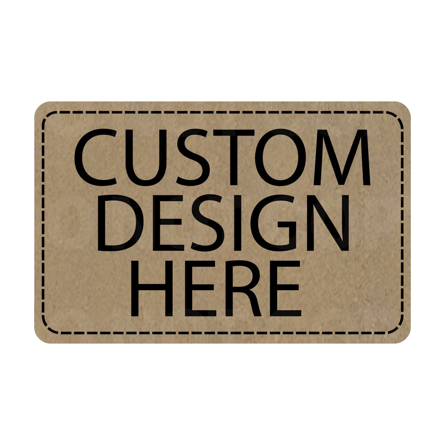 Custom Leatherette Patch | Adhesive Backing