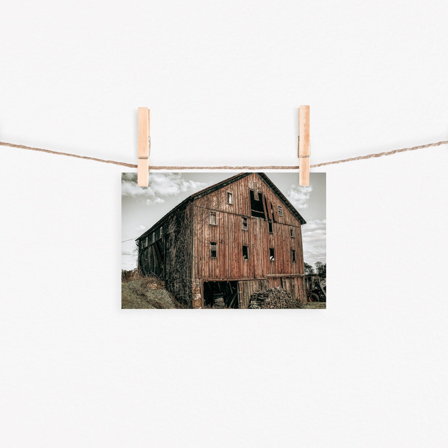 Old Red Barn Canvas Art | #491