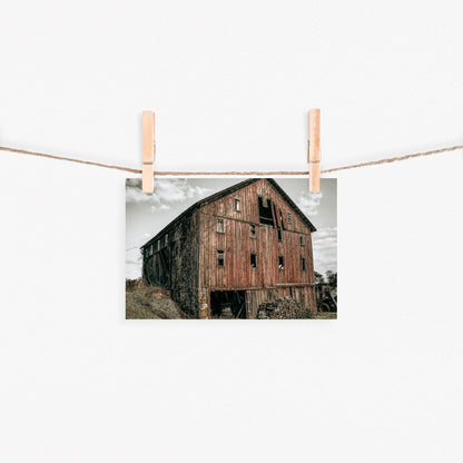 Old Red Barn Canvas Art | #491