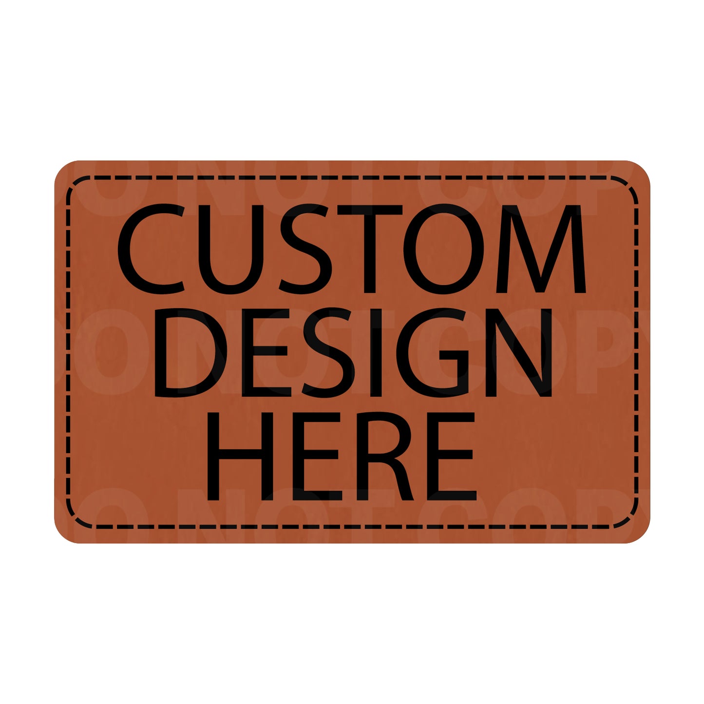 Custom Leatherette Patch | Adhesive Backing