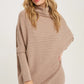 Slouch Neck Dolman Tunic Sweater