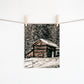 Snow Covered Roof Canvas Art | #92