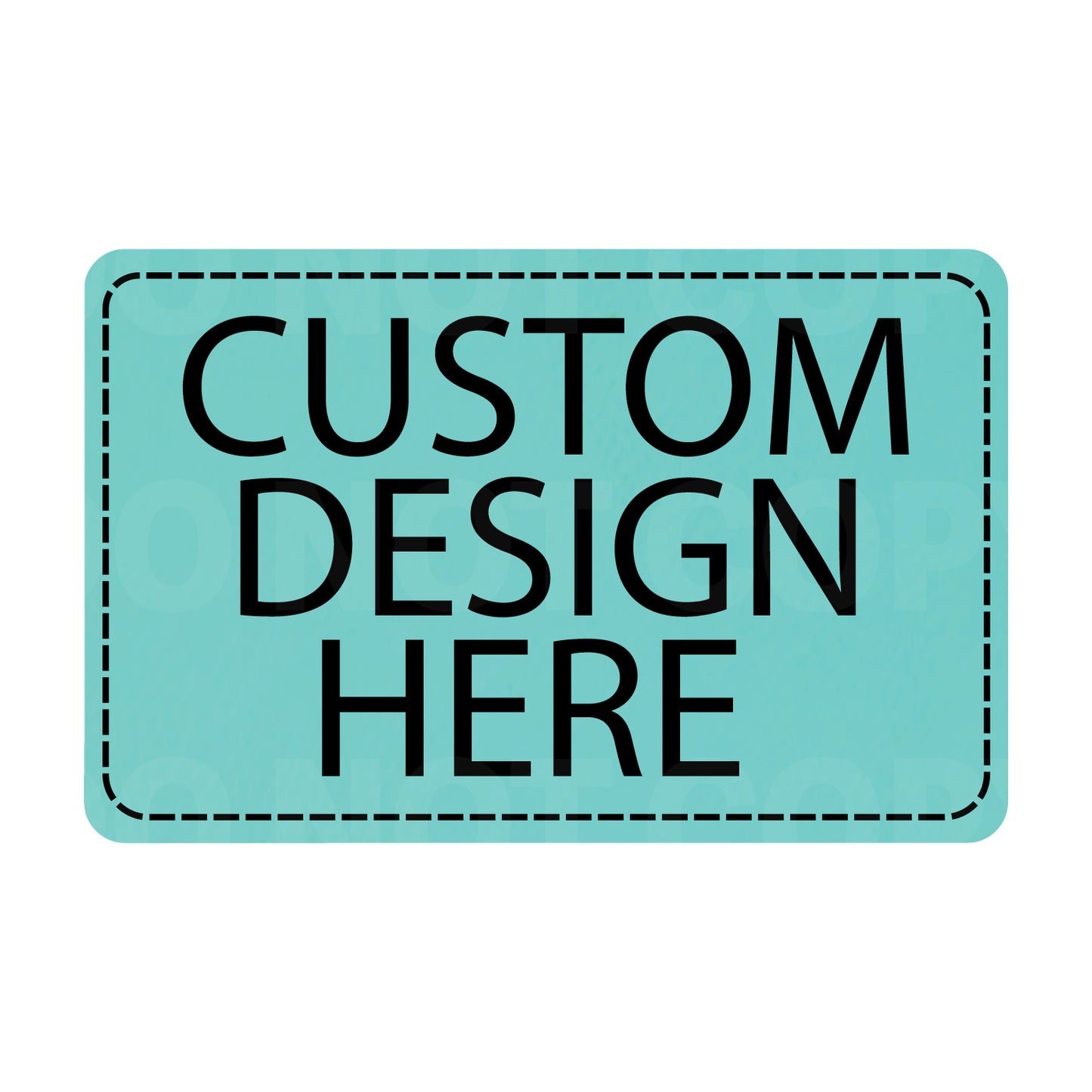 Custom Leatherette Patch | Adhesive Backing