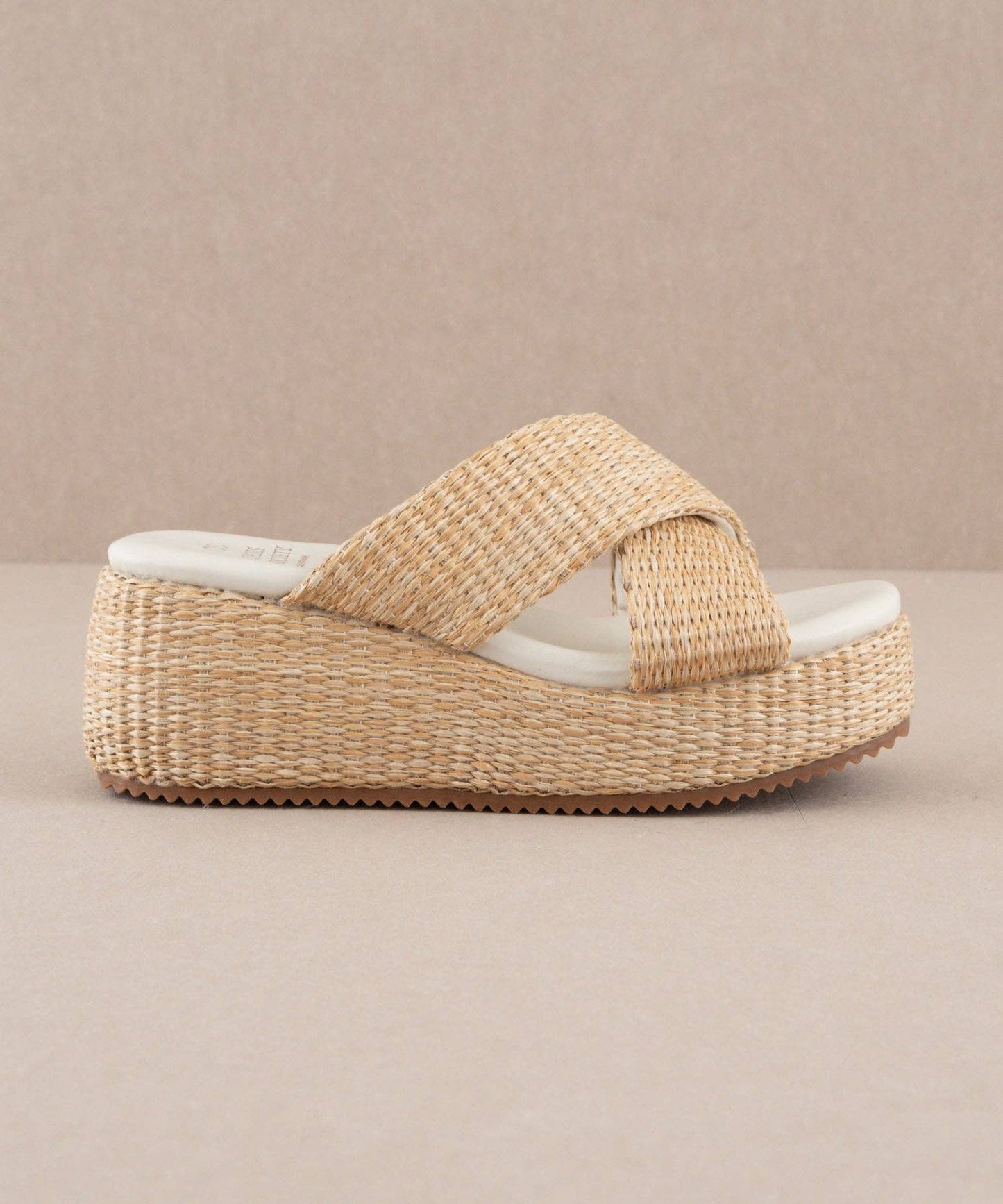 The Fresno Natural | Raffia Platform Sandals