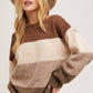 Color Block Sknit Sweater Pullover