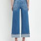 High Rise Cuff Wide Jeans