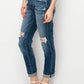 Natalia Mid Rise Boyfriend Jeans | Plus