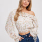 Off Shoulder Frill Blouse