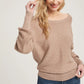 Backless Balloon Sleeves Pullover