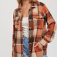 Flannel Plaid Shacket with Pockets