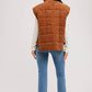 Corduroy Quilted Puffer Vest