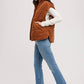 Corduroy Quilted Puffer Vest