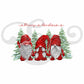 Merry Christmas Gnomes Sublimation Transfer (4864400621646)